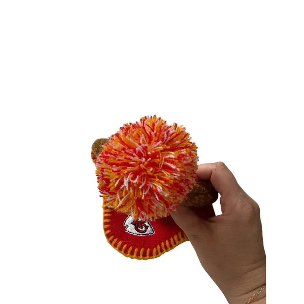 Team Apparel NFL Infant Boy's Brown Kansas City Chiefs Football Head Knit Hat